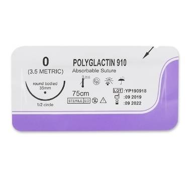 Polyglactin 910 Absorbable Surgical Suture