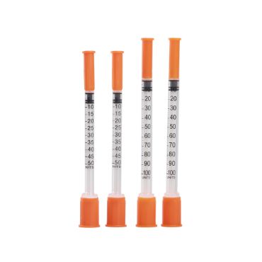 Clear Dosage Plastic Insulin Syringes